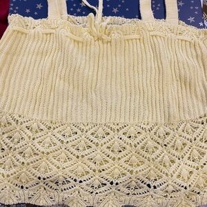 Wild Fable Cream Knit Pajama Top